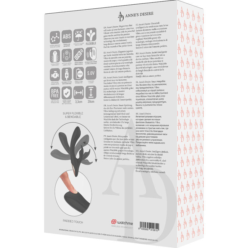 ANNE'S DESIRE - RABBIT TECNOLOGIA DE CONTROLE REMOTO A WATCHME PRETO