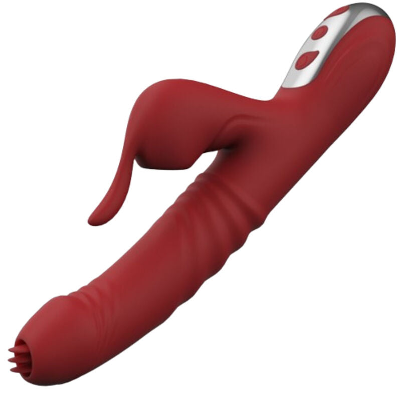 ARMONY - VIBRADOR E SUCÇÃO COM LÍNGUA ESTIMULANTE BURGUNDY