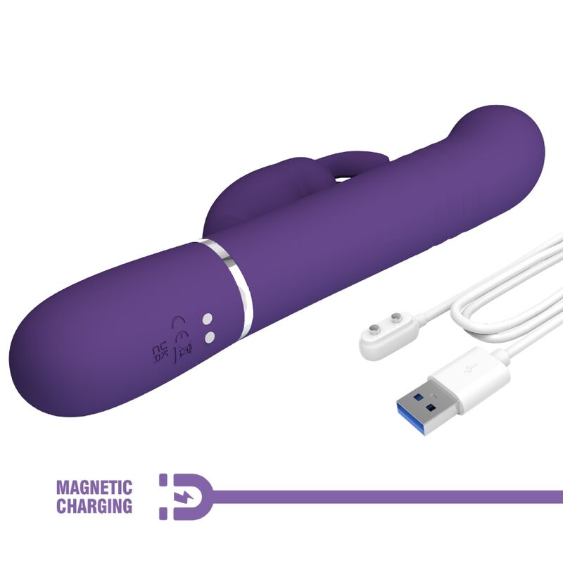 PRETTY LOVE - COALE VIBRADOR COELHO 4 EM 1 ROXO