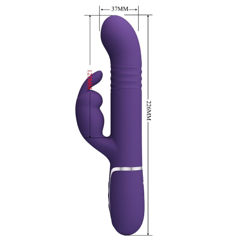 PRETTY LOVE - COALE VIBRADOR COELHO 4 EM 1 ROXO