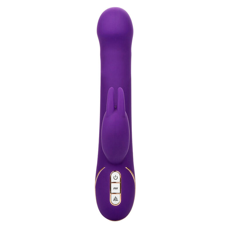 CALEXOTICS - VIBRADOR E ESTIMULADOR JACK RABBIT 7 NÍVEIS DE VIBRAÇÃO E ONDAS ESTIMULANTES AZUL