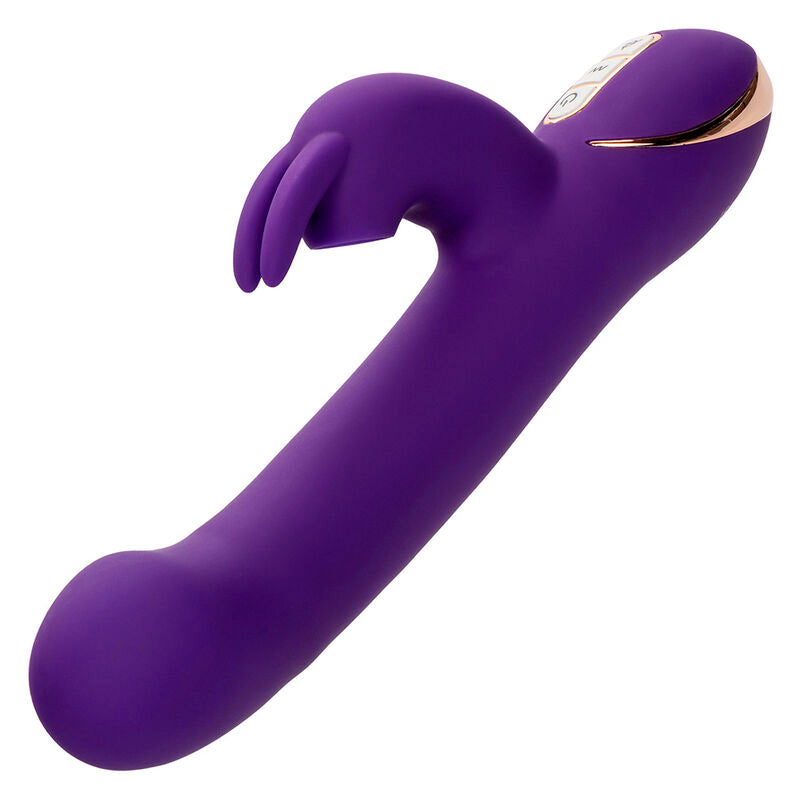 CALEXOTICS - VIBRADOR E ESTIMULADOR JACK RABBIT 7 NÍVEIS DE VIBRAÇÃO E ONDAS ESTIMULANTES AZUL