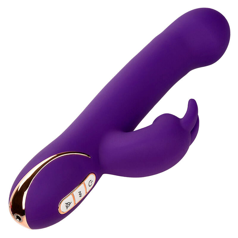 CALEXOTICS - VIBRADOR E ESTIMULADOR JACK RABBIT 7 NÍVEIS DE VIBRAÇÃO E ONDAS ESTIMULANTES AZUL