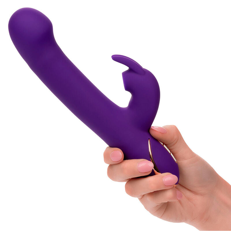CALEXOTICS - VIBRADOR E ESTIMULADOR JACK RABBIT 7 NÍVEIS DE VIBRAÇÃO E ONDAS ESTIMULANTES AZUL