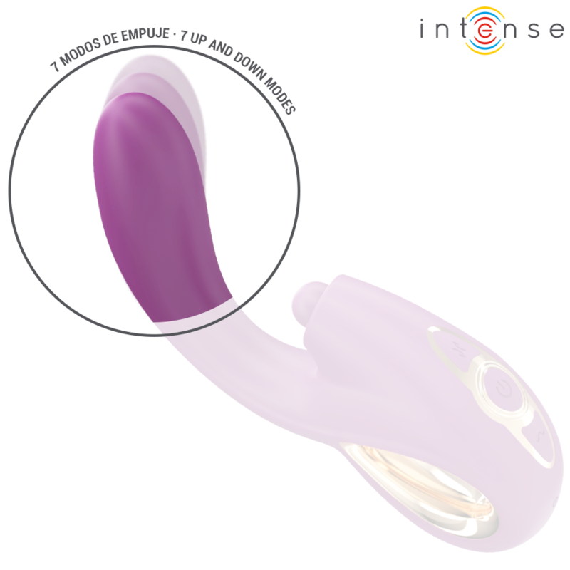 INTENSE - LALI MULTIFUNCIONAL VIBRADOR DE PONTO G COM BATIDA, IMPULSÃO E VIBRAÇÃO ROXO