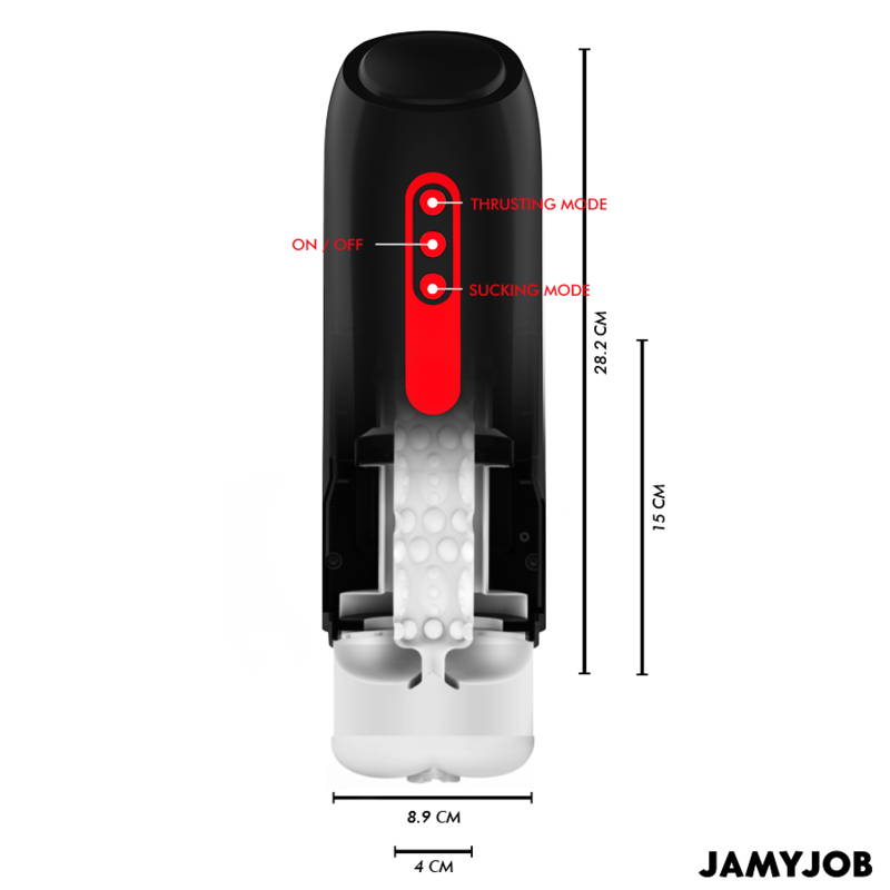 JAMYJOB - MASTURBADOR AUTOMÁTICO PHANTOM VAGINA 5 MODOS ONDAS ESTIMULANTES E IMPULSO