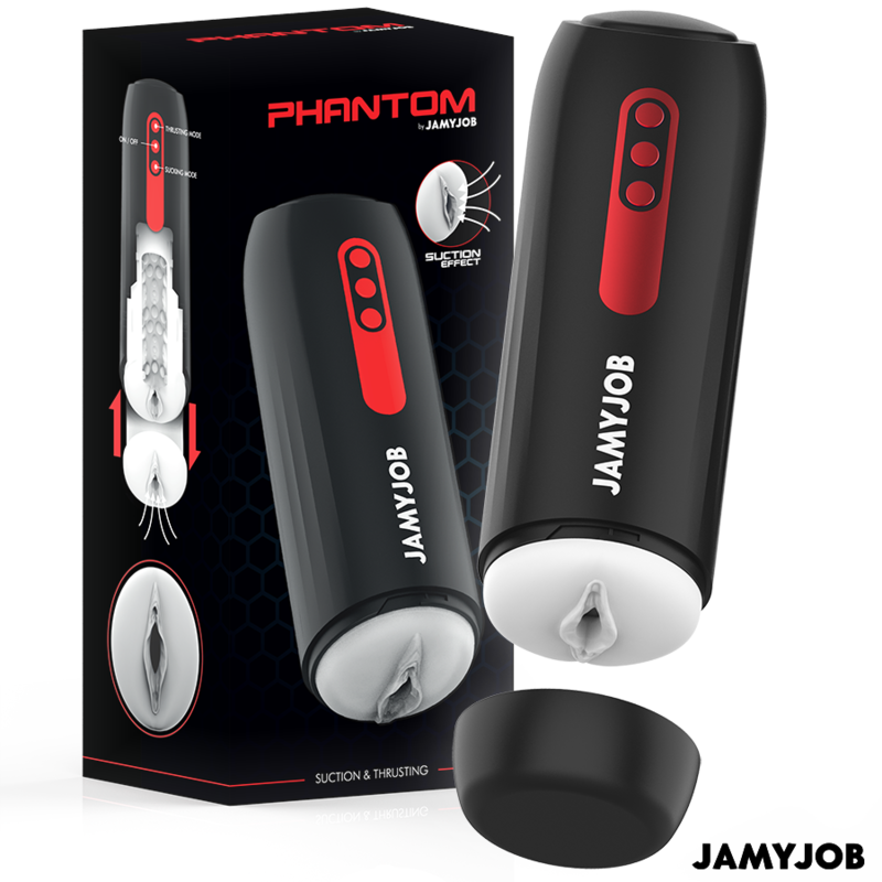 JAMYJOB - MASTURBADOR AUTOMÁTICO PHANTOM VAGINA 5 MODOS ONDAS ESTIMULANTES E IMPULSO
