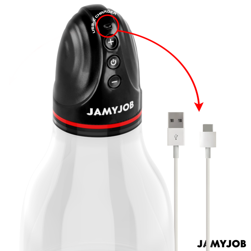 JAMYJOB - BOMBA DE TESTÍCULO AUTOMÁTICA XPAND LITE 3 NÍVEIS DE ONDAS ESTIMULANTES CINZA