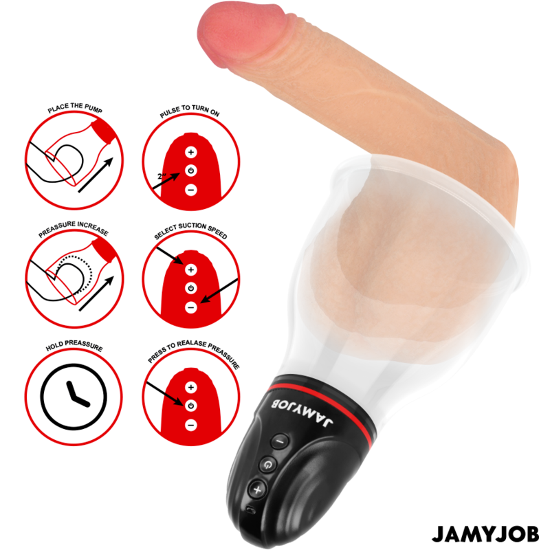 JAMYJOB - BOMBA DE TESTÍCULO AUTOMÁTICA XPAND LITE 3 NÍVEIS DE ONDAS ESTIMULANTES CINZA