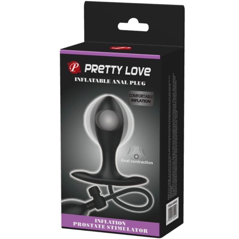 PRETTY LOVE - PLUG ANAL INFLÁVEL PRETO