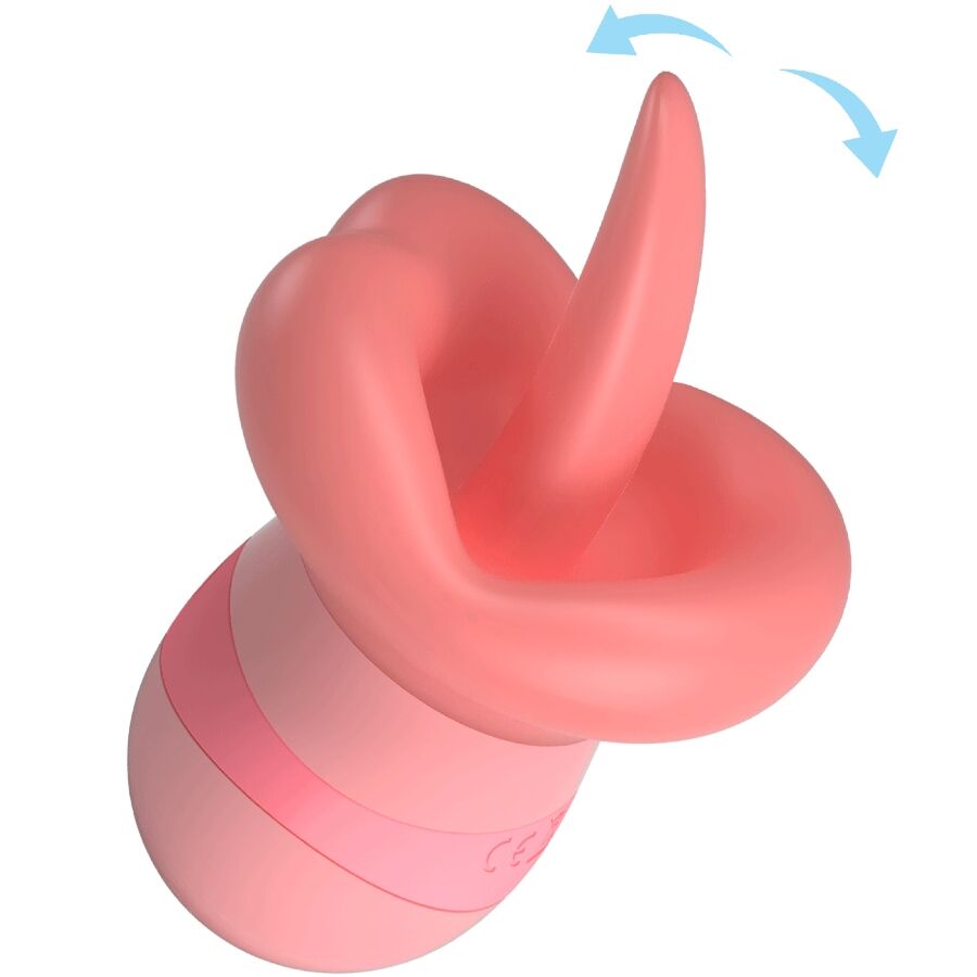 PRETTY LOVE - ESTIMULADOR DE CLITÓRIS KYLEE TONGUE 10 VIBRAÇÕES ROSA NUDE