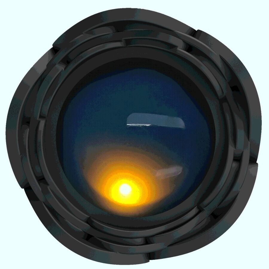 PRETTY LOVE - TARION ANAL PLUG COM LUZ LED PRETO 12,5 CM