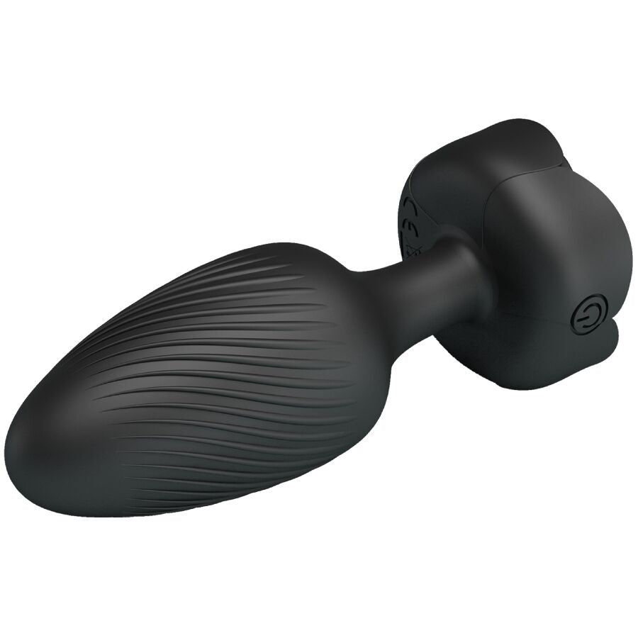 PRETTY LOVE - VARIAN ANAL PLUG COM LUZ LED PRETO 10,8 CM
