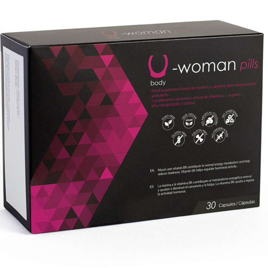 500 COSMETICS - U-WOMAN AUMENTA A LIBIDO FEMININA - 30 CÁPSULAS