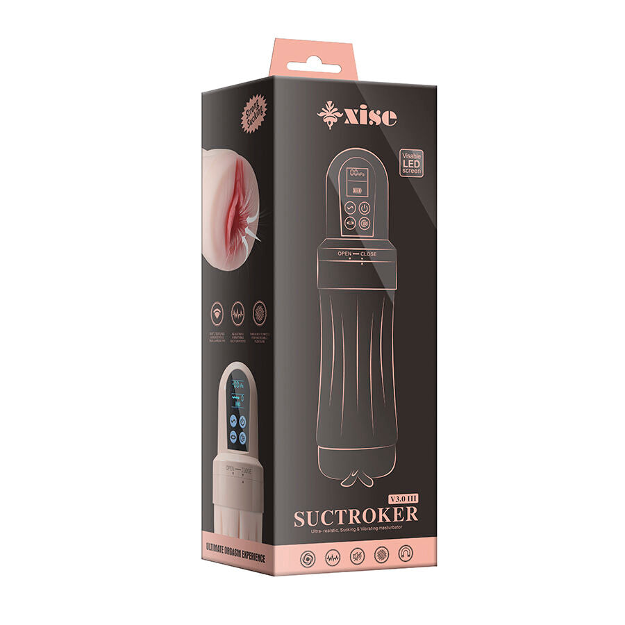 XISE - SUCTROKER V3.0 III MASTURBADOR VAGINAL COM VIBRAÇÃO