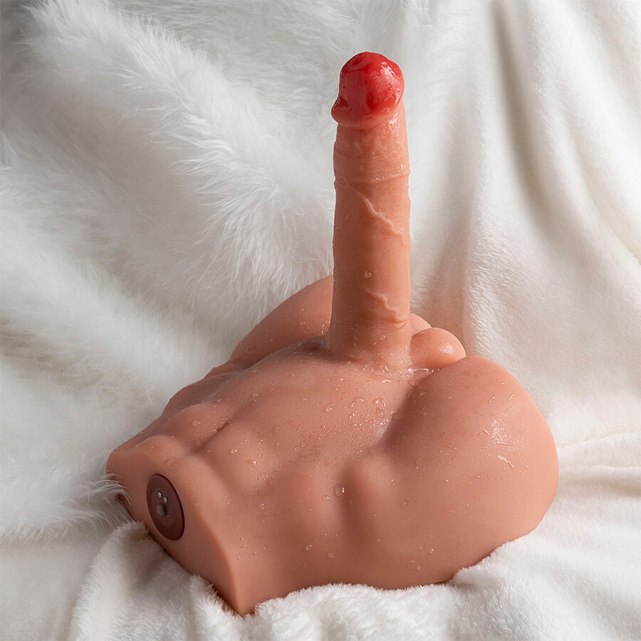 XISE - PEEL DILDO ASS DILDO REALISTA MASTURBADOR POSIÇÃO FRONTAL COM EMPURRAÇÃO 17,5 CM