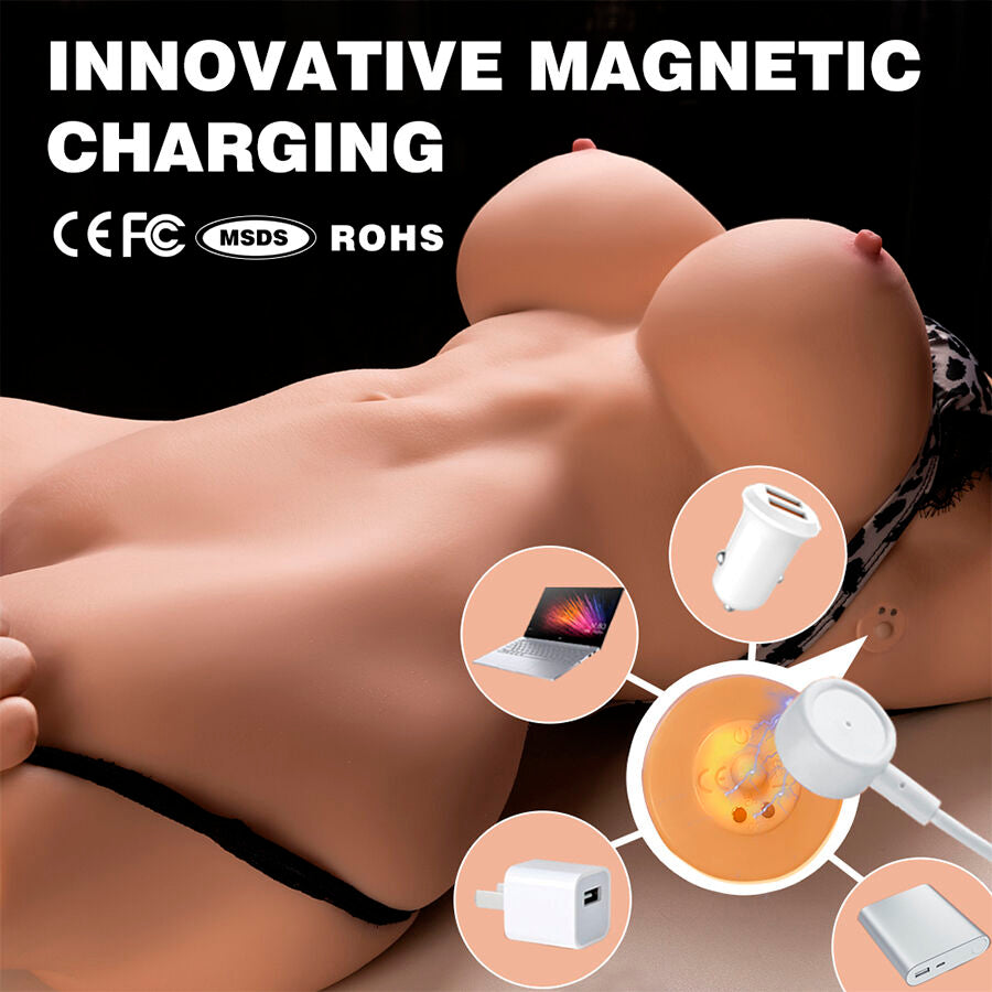 XISE - MURIEL TORSO FEMININO REALISTA COM FUNÇÃO DE PROPULSÃO 55 CM