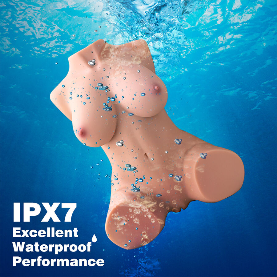 XISE - DANIA, TORSO FEMININO VIBRATÓRIO REALISTA COM EMPURRAÇÃO, 52 CM