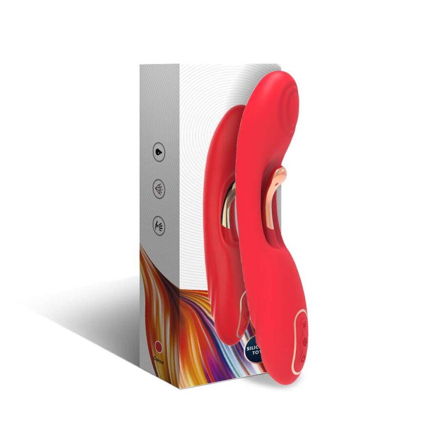 ARMONY - VIBRADOR COM LÍNGUA OSCILANTE VERMELHO