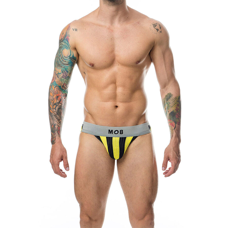MOB - CALÇA CLASSIC JOCK STRIPE AMARELA TAMANHO G