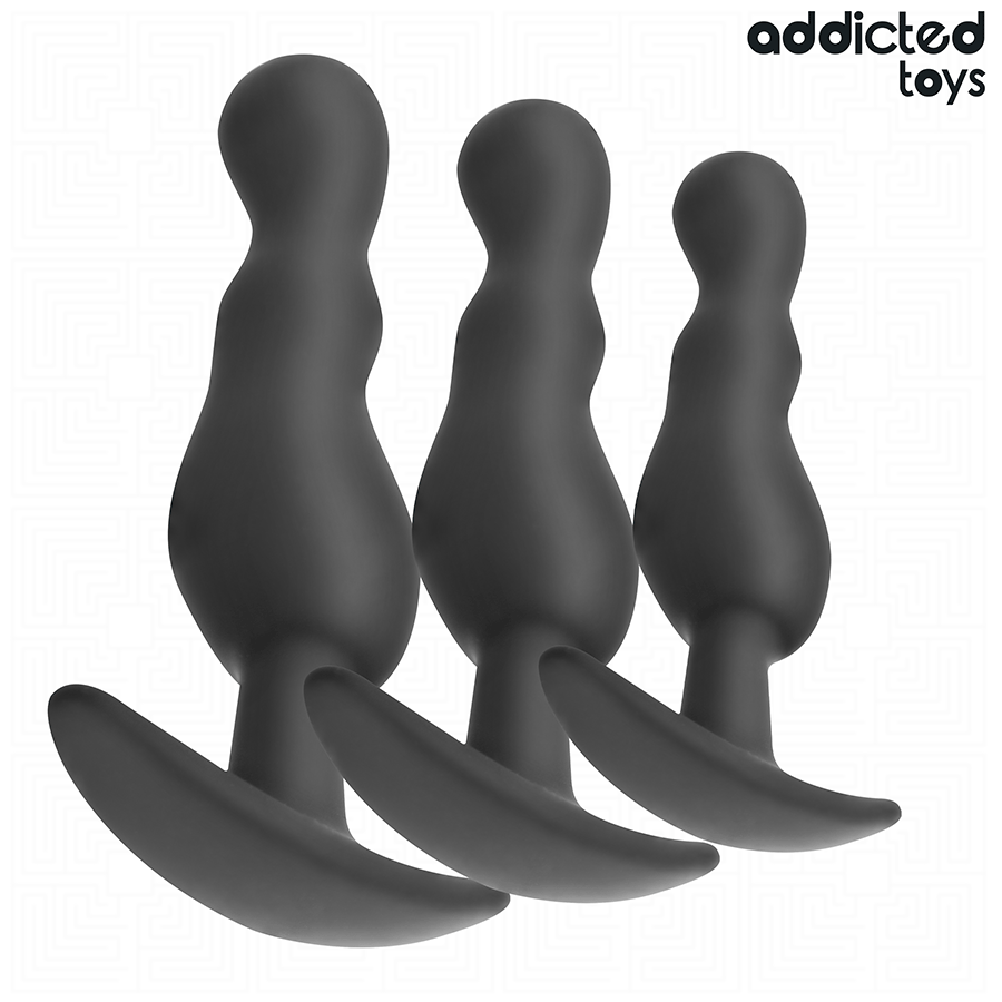 ADDICTED TOYS - CONJUNTO DE 3 PLUG ANAL MODELO 1