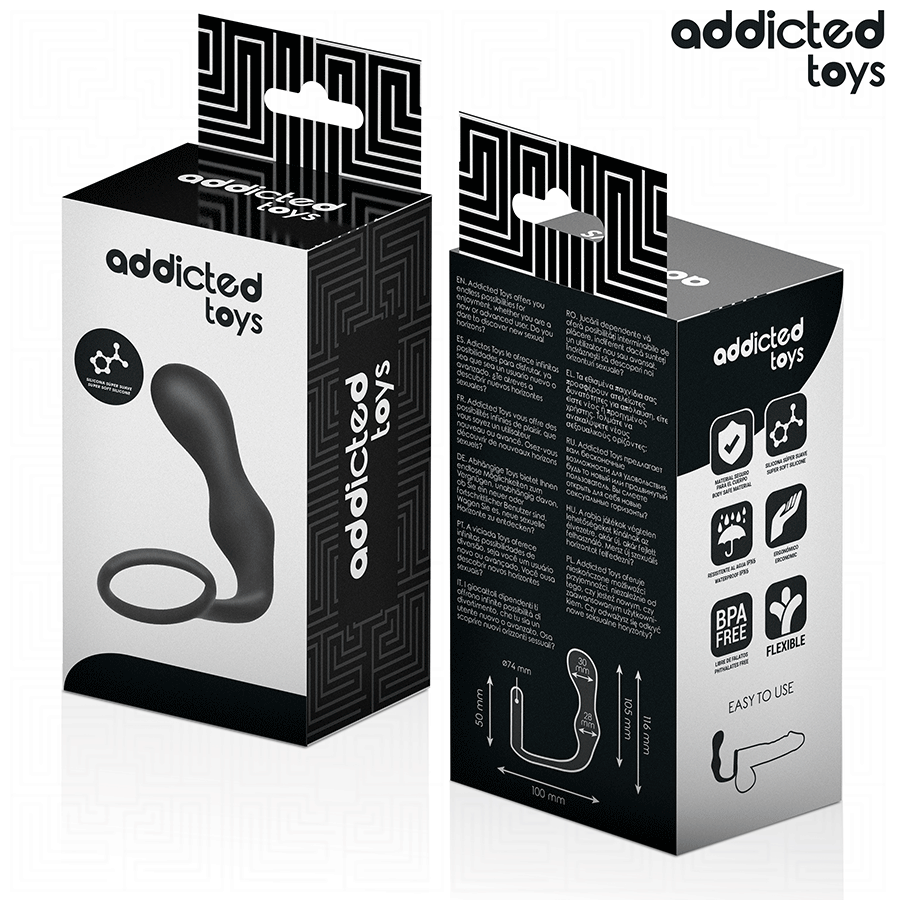 ADDICTED TOYS - PLUG ANAL COM ANEL MODELO 3