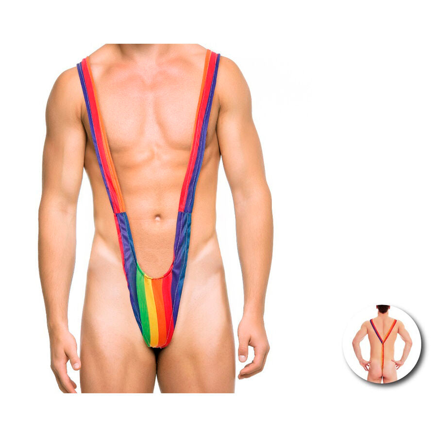 PRIDE - TRIQUÍNI MASCULINO COM BANDEIRA DO ARCO-ÍRIS