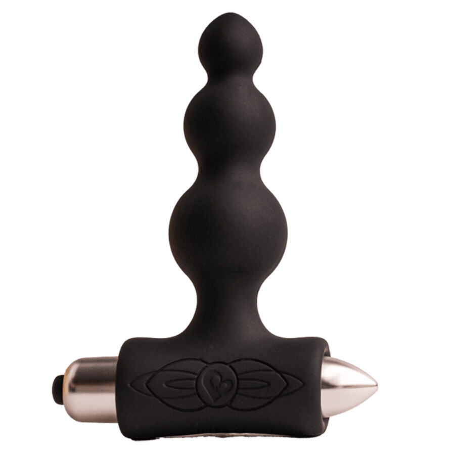 ROCKS-OFF - PETITE SENSATIONS BUBBLES PLUG ANAL VIBRADOR PRETO