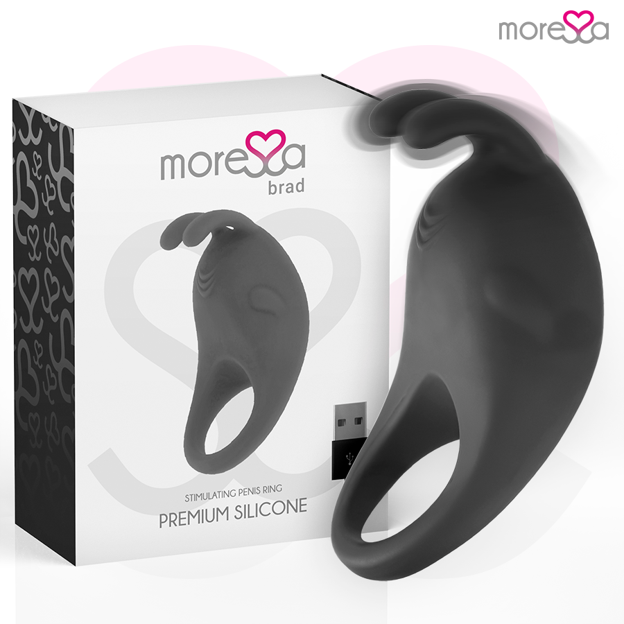 MORESSA - BRAD PREMIUM SILICONE RECARREGVEL PRETO
