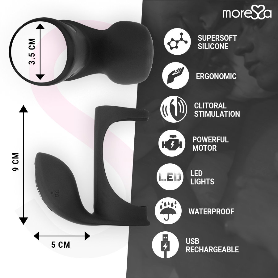 MORESSA - ANEL VIBRADOR BRANDON COM TAMPA