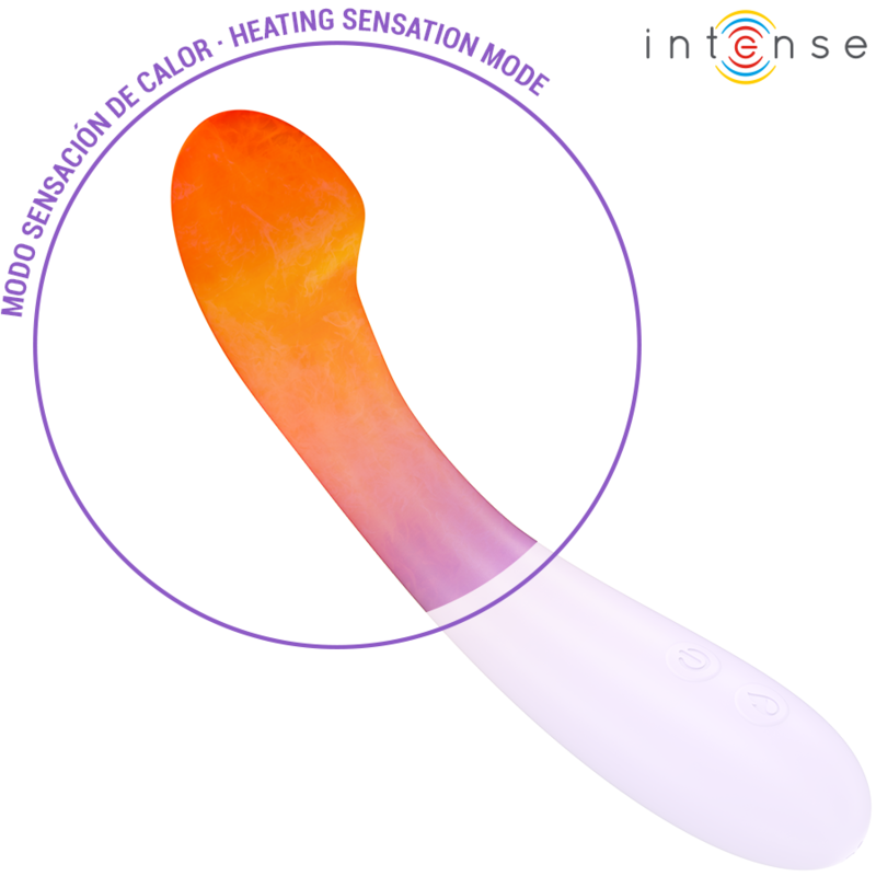 INTENSE - VIBRADOR BECKY 19 CM AQUECÍVEL 7 VIBRAÇÕES ROXO