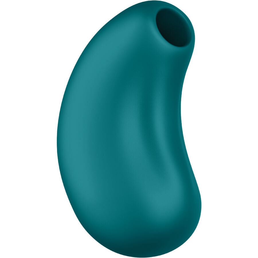 FUN FACTORY - VIBRADOR DE PULSAÇÃO DE AR DUPLO CHERIE VERDE-GARRAFA