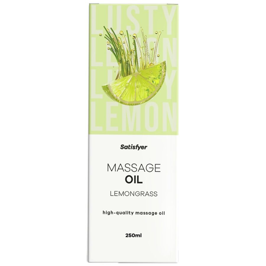SATISFYER - ÓLEO DE MASSAGEM DE ALTA QUALIDADE COM CAPIM-LIMÃO 250 ML