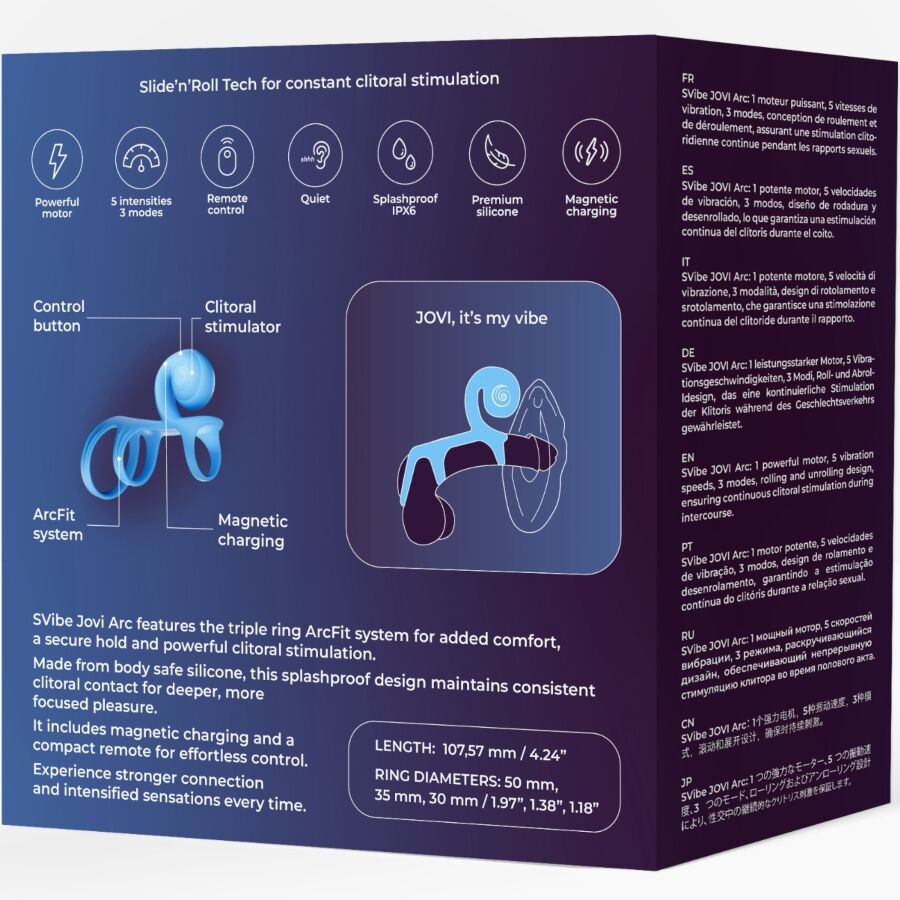 SNAIL VIBE - ANEL DE CASAL JOVI ARC COM CONTROLE REMOTO PRETO