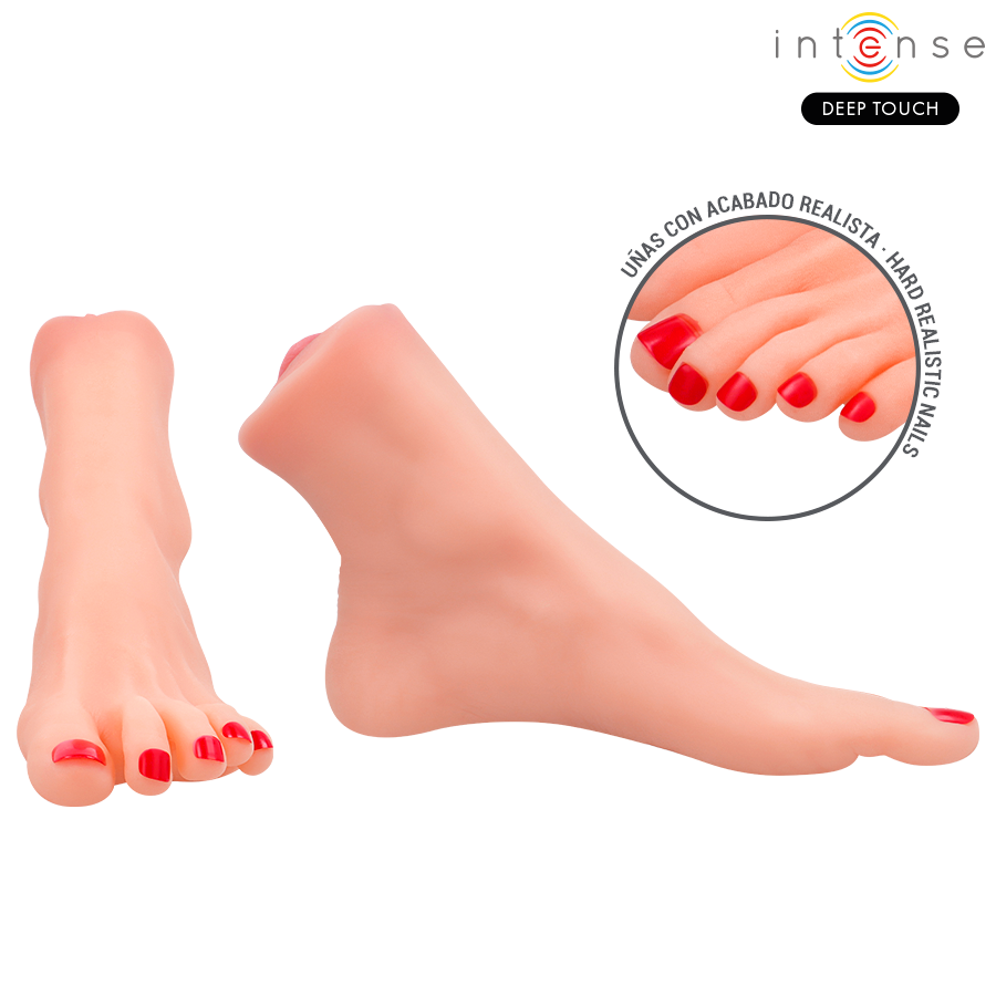 INTENSE DEEP TOUCH - GABBIE MASTURBADOR DE DUAS PEÇAS EM FORMATO DE PÉ