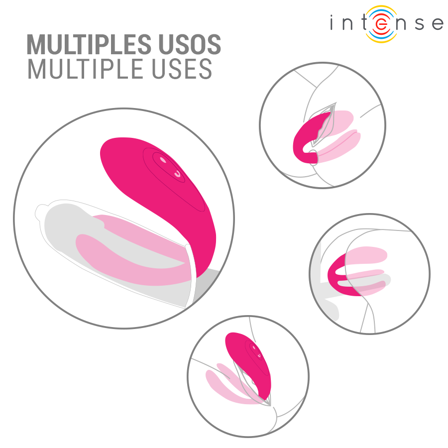 INTENSE - JULIA VIBRADOR DUPLO COM CONTROLE REMOTO