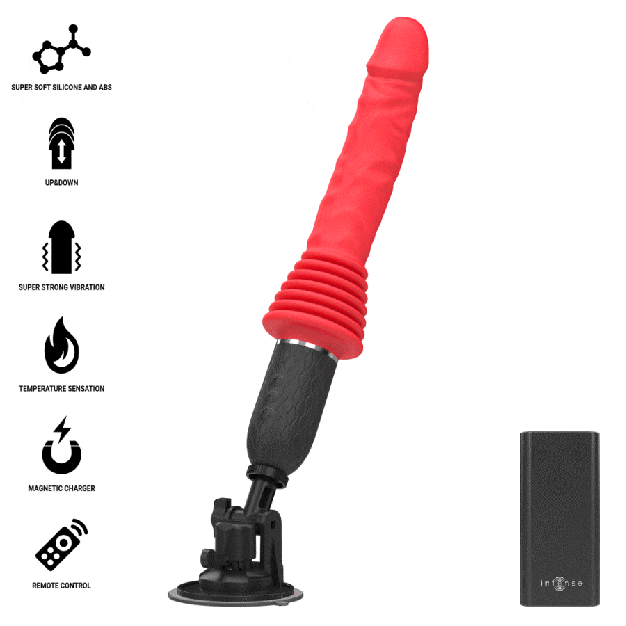 INTENSE - CYNTHIA VIBRADOR DE IMPULSO COM CONTROLE REMOTO E AQUECIMENTO
