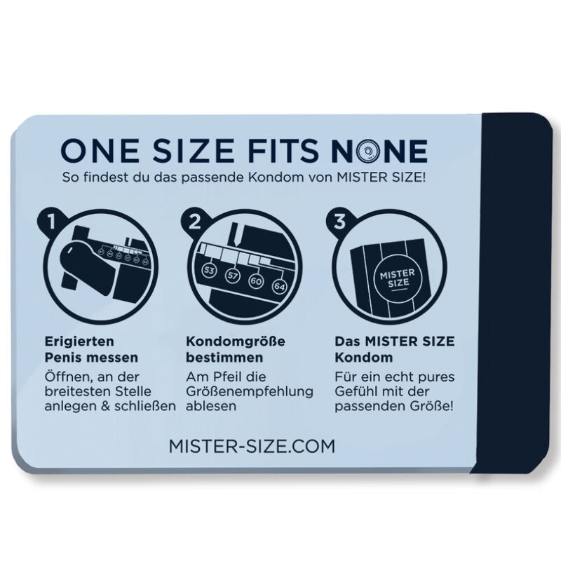 MISTER SIZE - MEDIDOR DE PRESERVATIVOS (ALEMÃO)