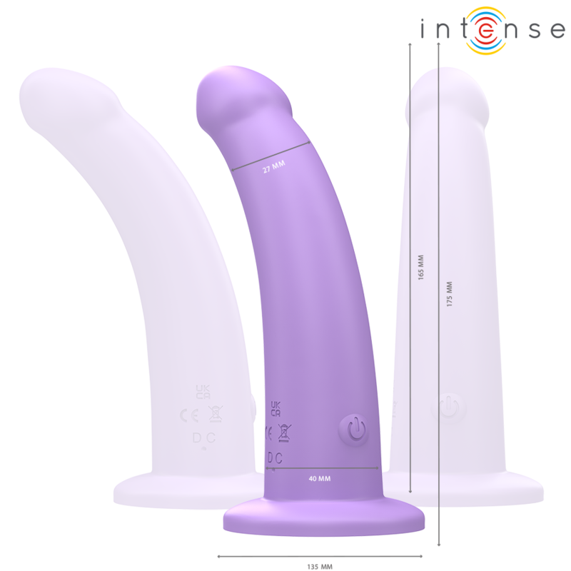 INTENSE - VIBRADOR EDDIE 17,5 CM 10 VIBRAÇÕES ROXO CONTROLE REMOTO