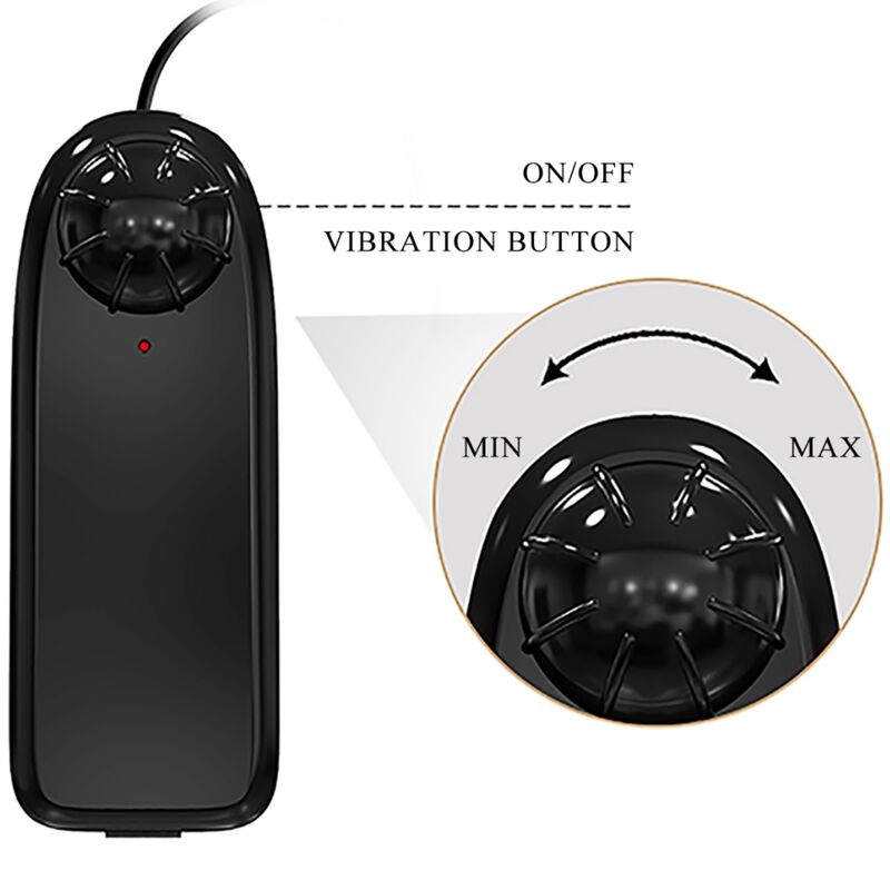 BAILE - BAHAMUT VIBRADOR REALISTA 21,8 CM CARNE CONTROLE REMOTO