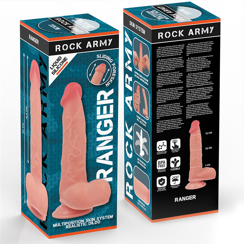 ROCKARMY - SILICONE LÍQUIDO RANGER 22 CM -O- 3,6 CM