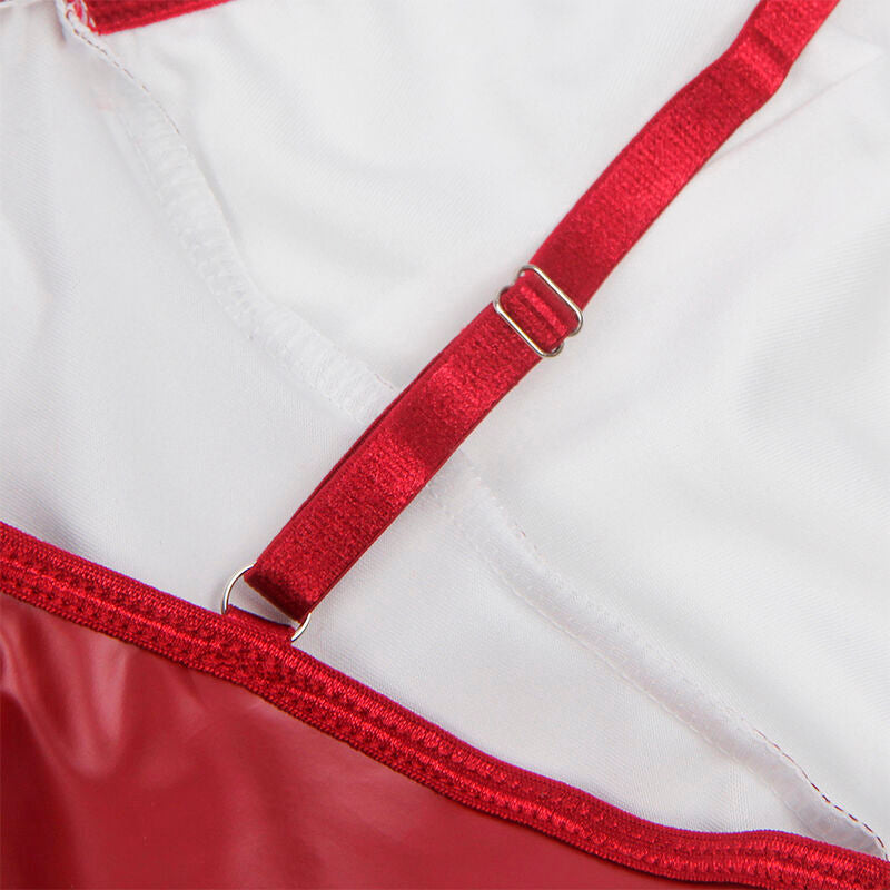 SUBBLIME - 955397 VESTIDO COM ALÇAS DE COURO BORDÔ S/M