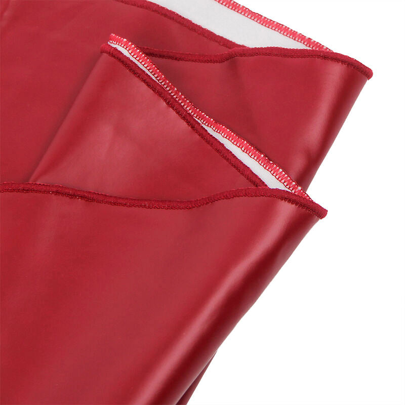 SUBBLIME - 955403 VESTIDO COM ALÇAS DE COURO BORDÔ L/XL