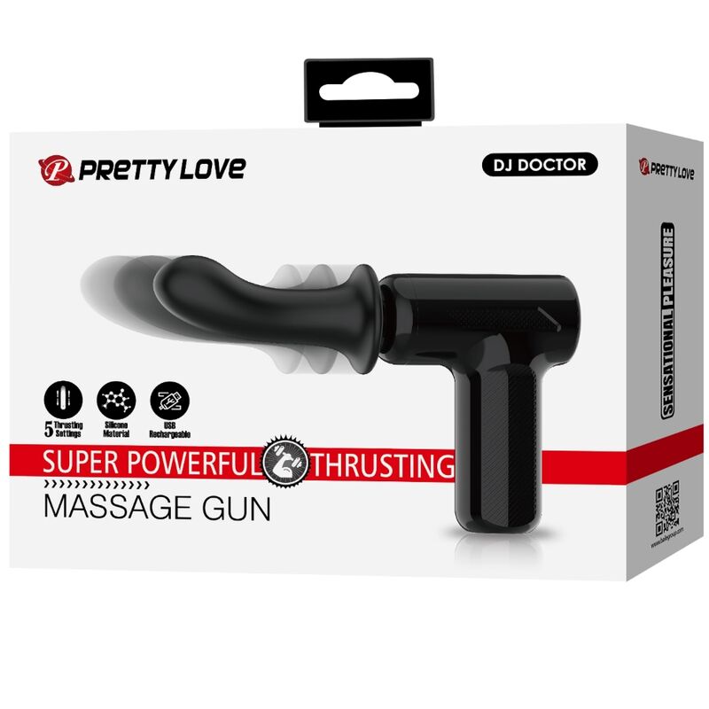 PRETTY LOVE - DJ DOCTOR MASSAGER 5 CONFIGURAÇÕES PRETO