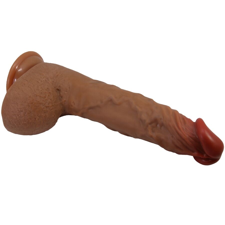 BAILE - BEAUTIFUL WILKS VIBRADOR REALÍSTICO 5 AJUSTES 25 CM MULATO