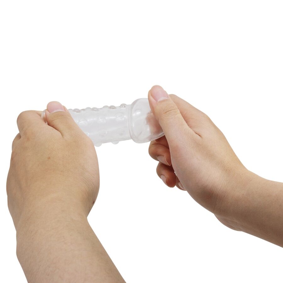 PRETTY LOVE - MANGA PARA PÊNIS APERTADA E VOLUMOSA TRANSPARENTE