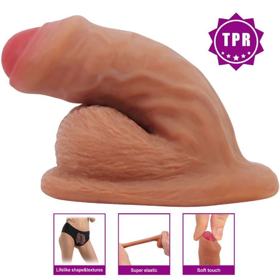 PRETTY LOVE - WARNELL DILDO ULTRA REALISTA E ELÁSTICO 9,5 CM MULATO