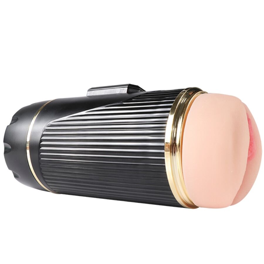 SHEQU - KAY MASTURBADOR DUPLO COM BOCA DUPLA E VIBRAÇÃO DE VAGINA