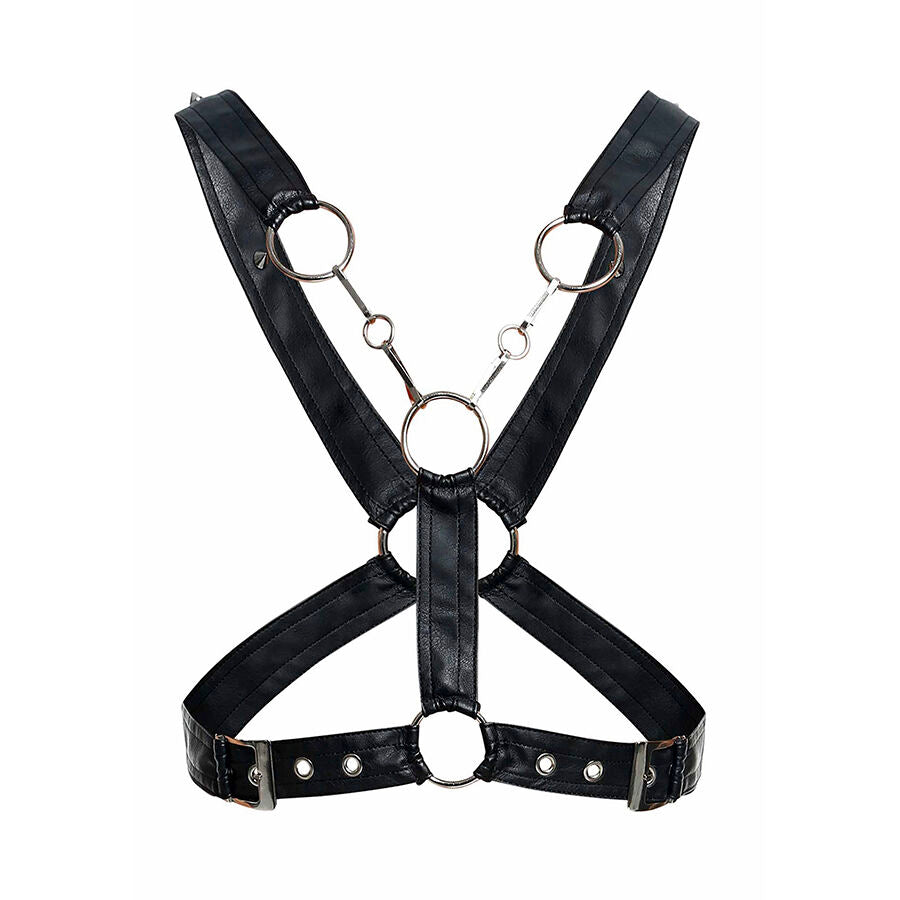 MOB - DNGEON CROSSED BLACK CHAIN HARNESS TAMANHO ÚNICO