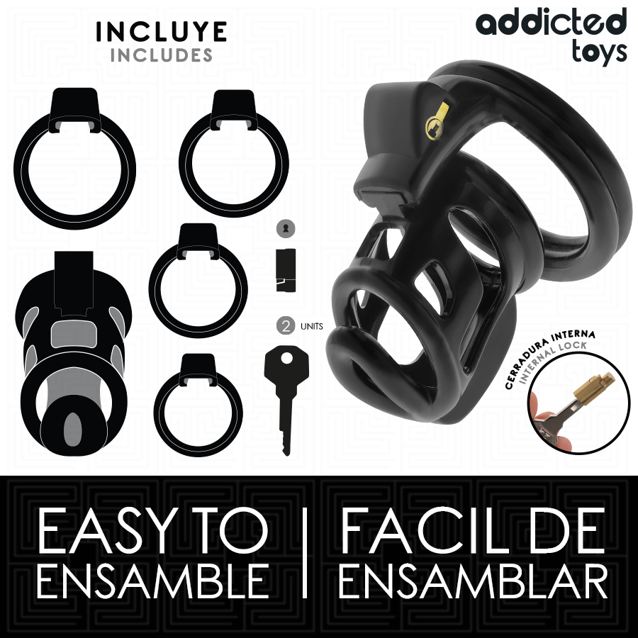 ADDICTED TOYS LOCKED - GAIOLA GILDEN GAIOLA PARA PÊNIS 8,5 CM